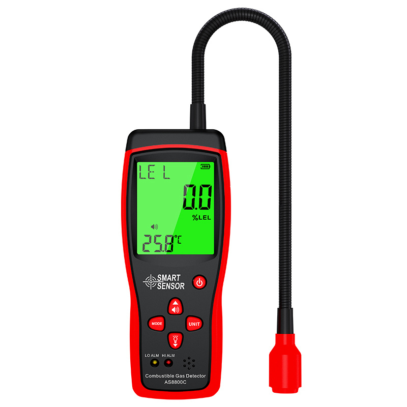 Smart Sensor AS-8800C Combustible Gas Detector for gas leak detection